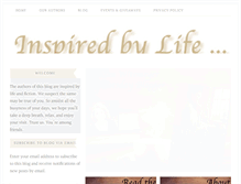 Tablet Screenshot of inspiredbylifeandfiction.com